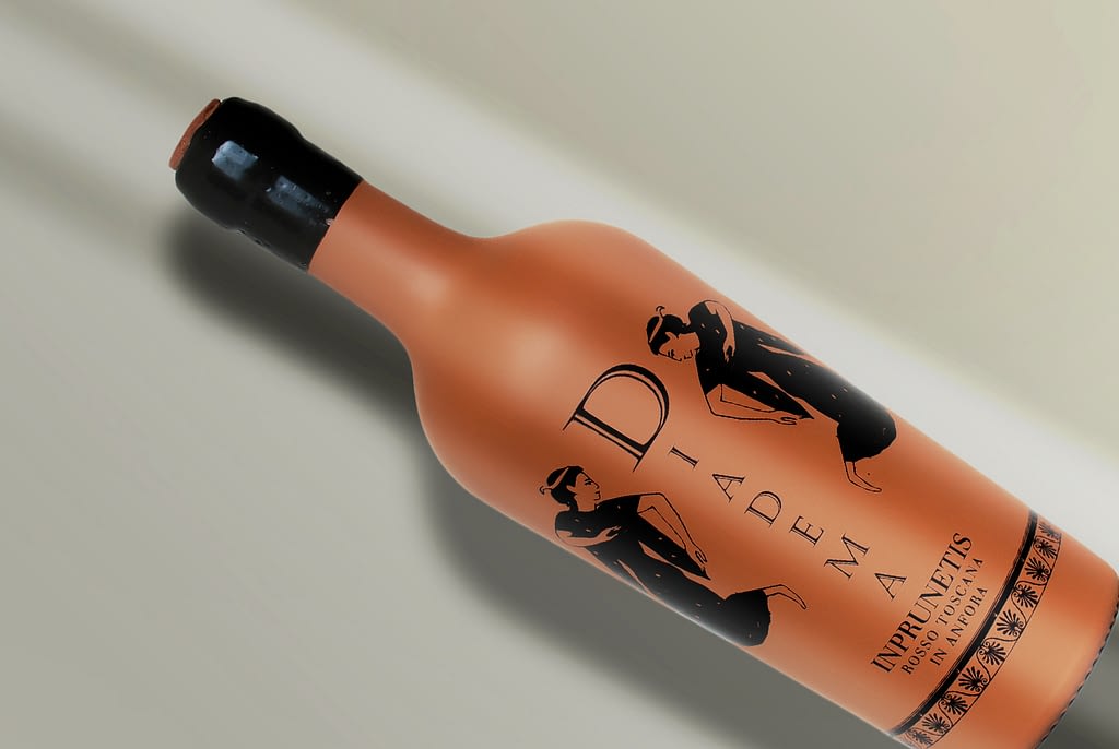 Diadema Wine Inprunetis Label Graphic Design